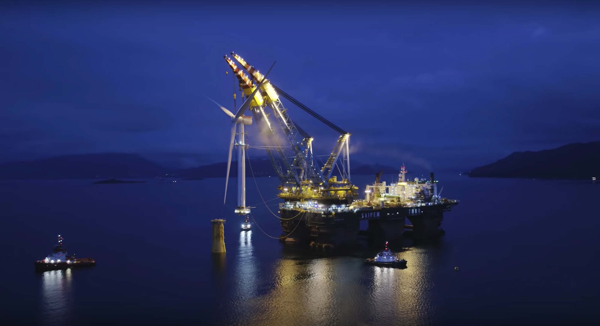 Spectacular images, video tell the story of the world's first offshore wind farm