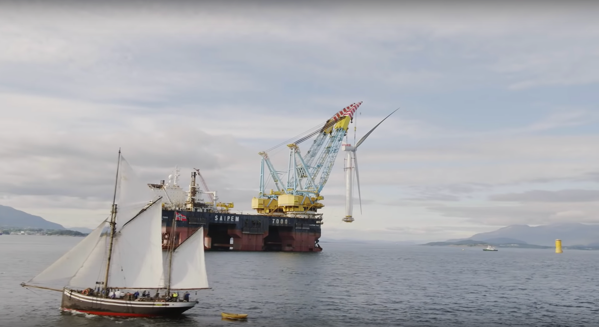 Spectacular images, video tell the story of the world's first offshore wind farm